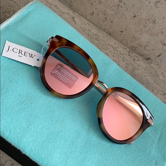 J. Crew Accessories - J. Crew Mixed Media Mirrored Tortoise Sunglasses.